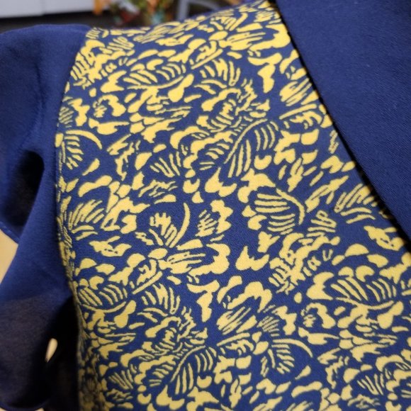 RW&CO. Blue and Gold Blouse - Picture 3 of 5